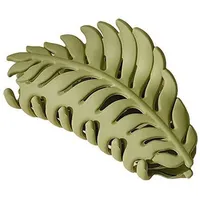 Luxuskollektion Grüne Haarklammern Blattform 8,9 cm große Krallenklammern