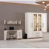 JV moebel Elegantes Möbelset Designer Kleiderschrank Stilvoller Wandschrank |