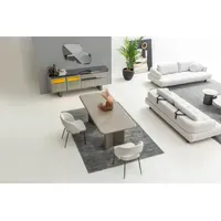 Aea Modernes Wohnzimmer-Set mit Sofas Esstisch Stühlen, und Spiegel