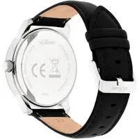 S.Oliver Core Round Quarz Leder 40 mm SO-4409-LQ