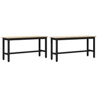 VidaXL Esstischbank 2 pcs Sonoma-Eiche 100 x 32,5 x