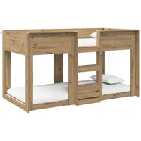 VidaXL Etagenbett Artisan-Eiche 80 x 200 cm Holzwerkstoff