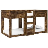 VidaXL Etagenbett Geräucherte Eiche 80 x 200 cm Eiche