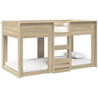 VidaXL Etagenbett Sonoma-Eiche 90 x 190 cm Holzwerkstoff Eiche