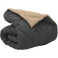 VidaXL Winterbettdecke Anthrazit und Taupe 220 cm Mikrofaser