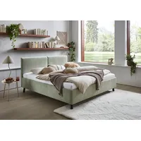 Meise Möbel Piano Polsterbett schwarze Holzfuß