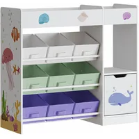 [en.casa] Kinderregal Søndreland 80 x 90 x 30 cm