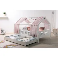 TICAA Hausbett Kim 100 x 200 cm Kiefer massiv