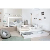 TICAA Hausbett Duo 120 x 200 cm Kiefer massiv