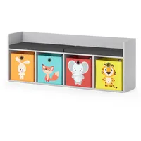 Vicco Kinderregal Luigi mit Faltboxen bunt