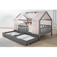 TICAA Hausbett Kim 100 x 200 cm Kiefer massiv