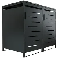 Juskys Mülltonnenbox Arel 2er 132 x 116 x 80