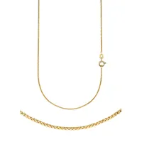 FIRETTI Collierkettchen Venezianerkette halbrund Gold 333
