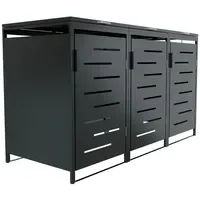 Juskys Mülltonnenbox Arel 3er 197 x 116 x 80