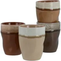 CreaTable Kaffeetasse 0,3 l Braun 4 St.