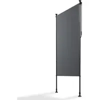 Juskys Aluminium Senkrechtmarkise 120 x 310 cm grau