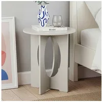 [en.casa] Podeldsvin Taupe Rund 49 x 40 cm