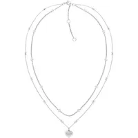 Tommy Hilfiger Kette mit Anhänger LAYERED Silber/Edelstahl