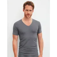 CALIDA V-Shirt "Clean Line", Damen, Gr. M (50), charcoal,
