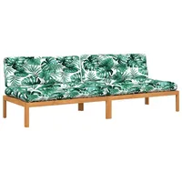 VidaXL Garten-Mittelsofa Loungesofa braun