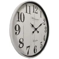 GLOBO Wanduhr 50,6 cm D 50,6 cm weiß