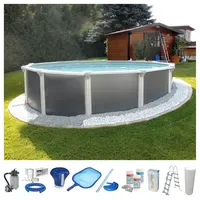 KWAD Rundpool Steely Supreme Design 460 x 132 cm