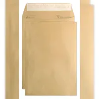 Clairefontaine Versandtaschen haftklebend, Kraft 176x250mm/B5 90g - braun, 744C,