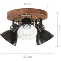 VidaXL Industriestil 25 W rund schwarz