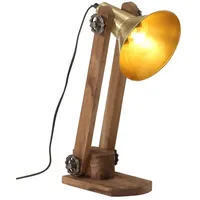 VidaXL Schreibtischlampe Antik-Messing 1 St.