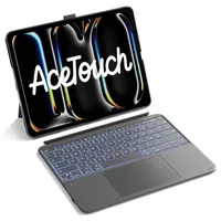 Inateck Tastatur Hülle für iPad Pro 13 (2025/2024) Grau