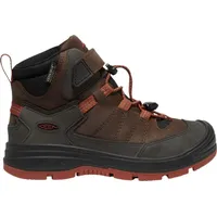 Keen Redwood Mid WP Kinder-Trekkingstiefel Leder grau braun 24