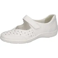 WALDLÄUFER Riemchenballerina WALDLÄUFER "HENNI", Damen, Gr. 6,5, weiß, Nappaleder,