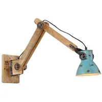 VidaXL Wandleuchte 1 E27 96x15x20 cm Blau