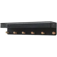 [en.casa] Wandgarderobe Jäller Schwarz