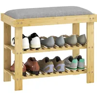Homcom Schuhbank 60 x 49 x 29 cm offen