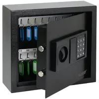 HMF Schlüsseltresor Zahlencode, Schlüsselsafe Elektronikschloss 30 Haken 30 x