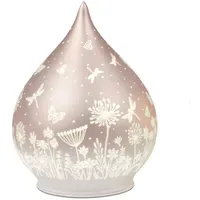 Formano Deko Tropfen Glas Peach/Rosa 15cm