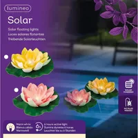 Lumineo Solarleuchte Kunststoff 17x6cm 1 Stück warmweiß