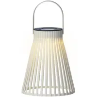 Lumineo Laterne Kunststoff 14x18 cm Solar LED weiß