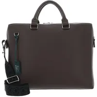 Coccinelle Businesstasche Man Soft Man Briefcase Grained Leather Coffee