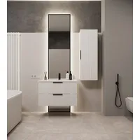 WELLTIME Hängeschrank WELLTIME "Tibu", weiß (weiß matt), B:39,5cm H:115cm