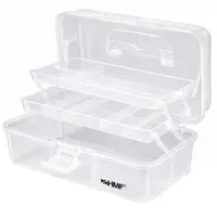 HMF Nähkasten 3 Ebenen, Sortierbox für Kleinteile, 33 x