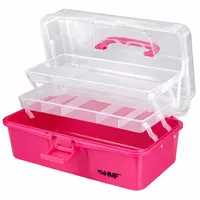 HMF Nähkasten mit 3 Ebenen, Sortierbox für Kleinteile, 33