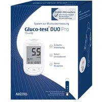 ARISTO Gluco Test Duo Pro Set Blutzuckermessgerät mmol/l