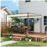 Outsunny Pergola 3 x 3 m Beige