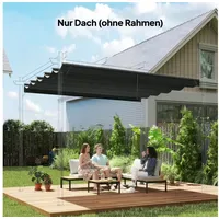 Outsunny Ersatzdach für Pergola 2,5 x 2,55 m Grau