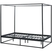 [en.casa] Himmelbett Kristianstad Metall 120x200 cm