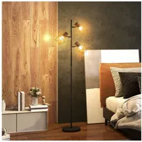 Homcom Stehleuchte 3-flg. 40W Schwarz