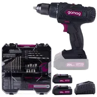 Gomag Akku Bohrschrauber Set Koffer GO-ASK74/2 2x 2Ah 20V