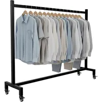 CLP Gisborne Kleiderständer 150x38x120 schwarz